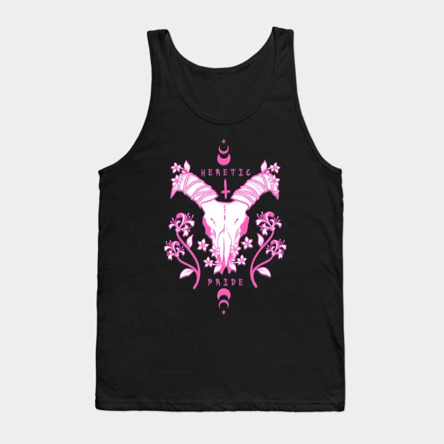 Heretic Pride Pink Tank Top by jekylldraws